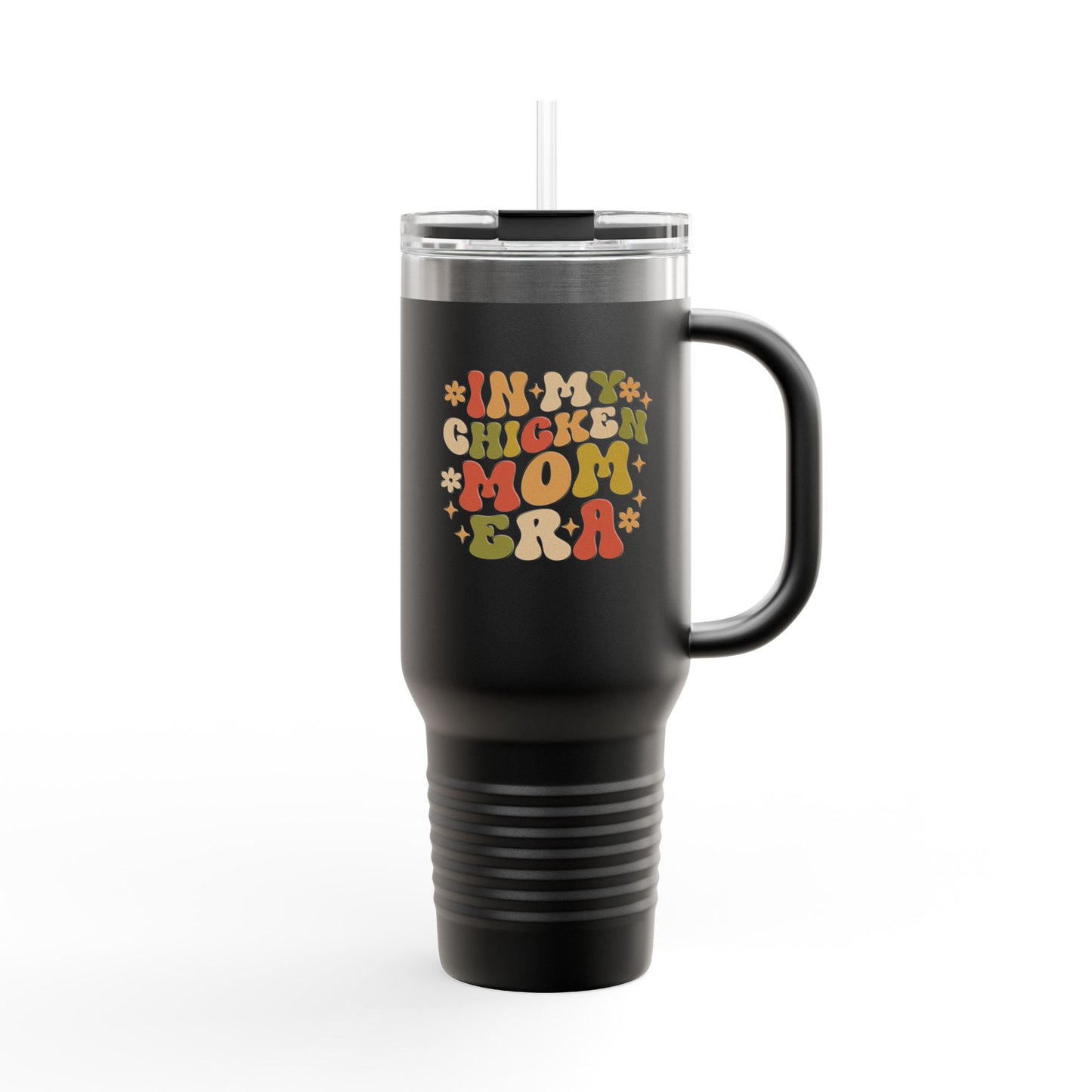 Travel Mug - Funny Chicken Mom Era insulated Cup