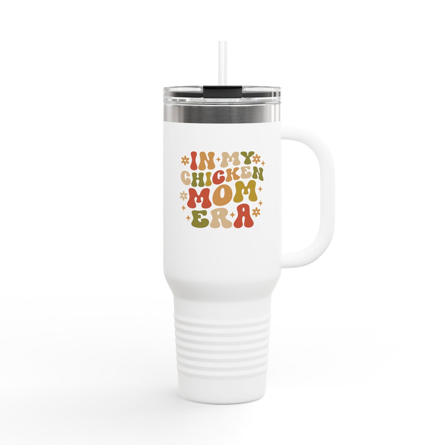 Travel Mug - Funny Chicken Mom Era insulated Cup