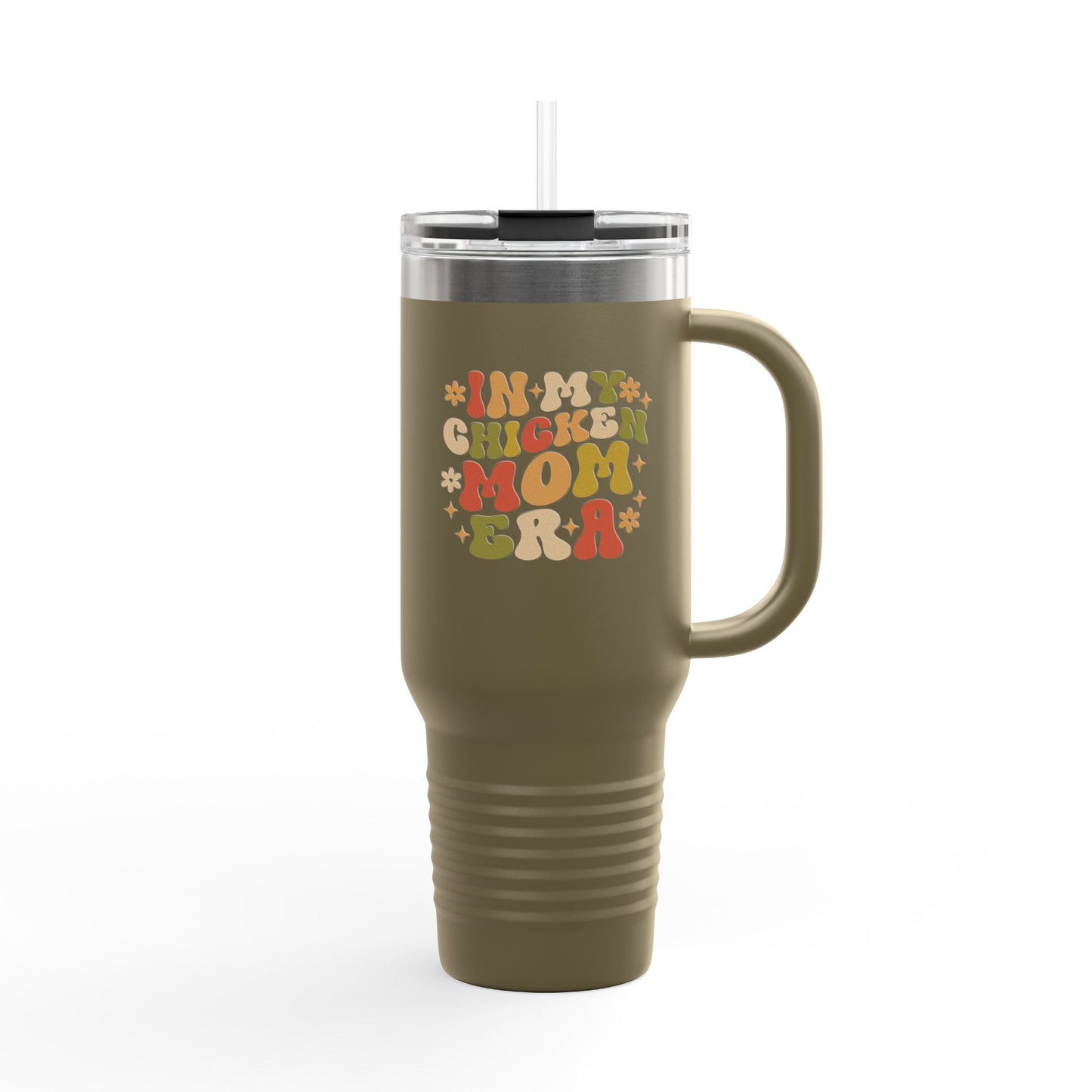 Travel Mug - Funny Chicken Mom Era insulated Cup